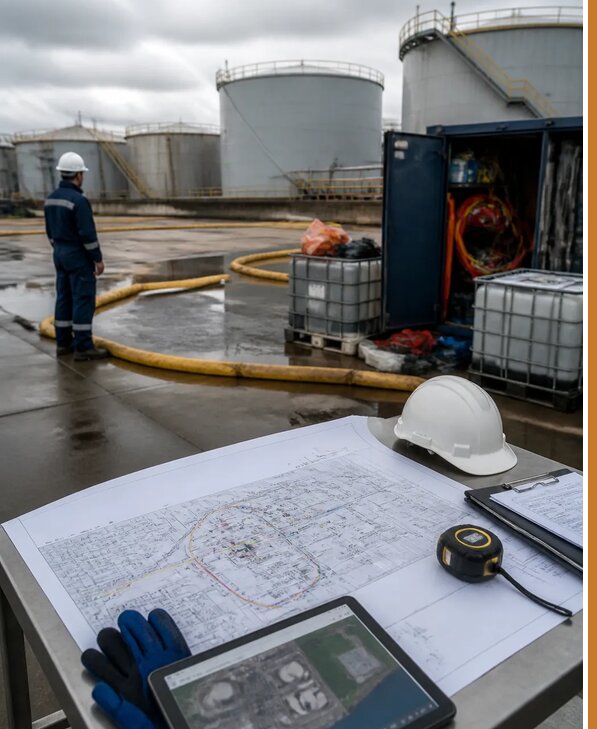 Разработка плана ликвидации разливов нефти в Карталах